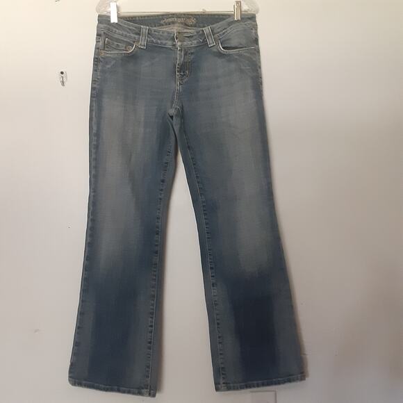 Vintage American Eagle Boyfriend 77 Bootcut Jeans Mid Rise Denim Y2K Sz 10 Short - Picture 1 of 10
